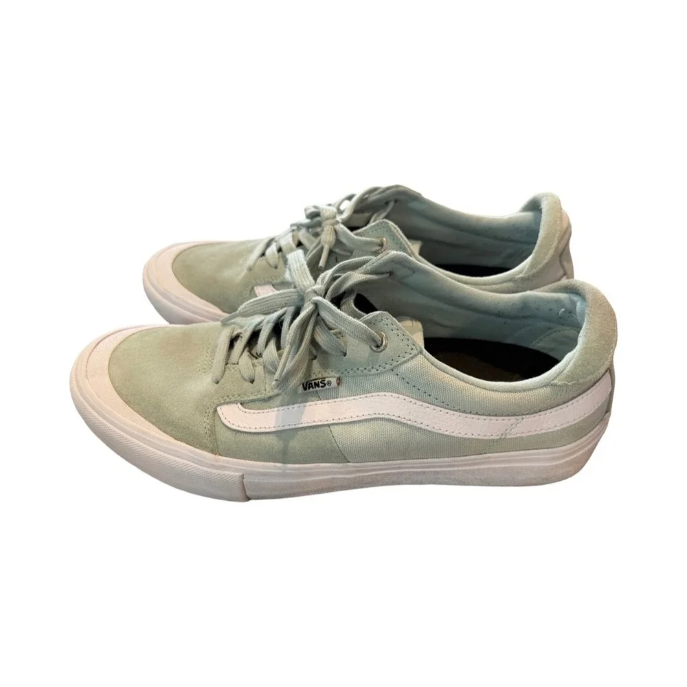 Vans Style 112 Pro Mint Green Suede Canvas Skate Shoes Mens 11 721454